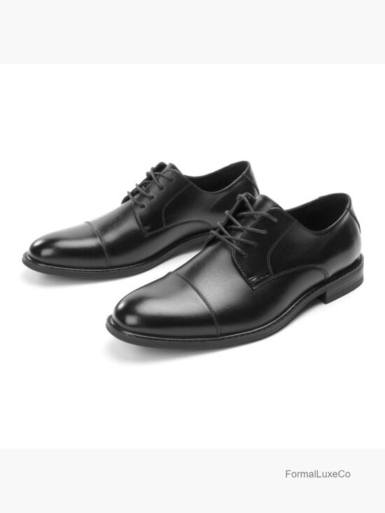 Classic Dress Oxfords, Wingtip Prince Formal Lace Up Shoes, Round Toe, TPR main image 5